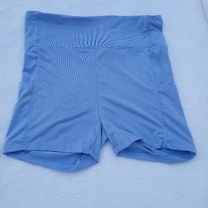 Series 8 Women's polyester spandex shorts Size XL Light Blue